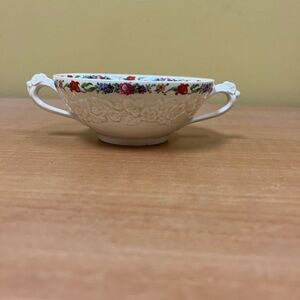 Vintage Crown Ducal Bouillon with Floral Design